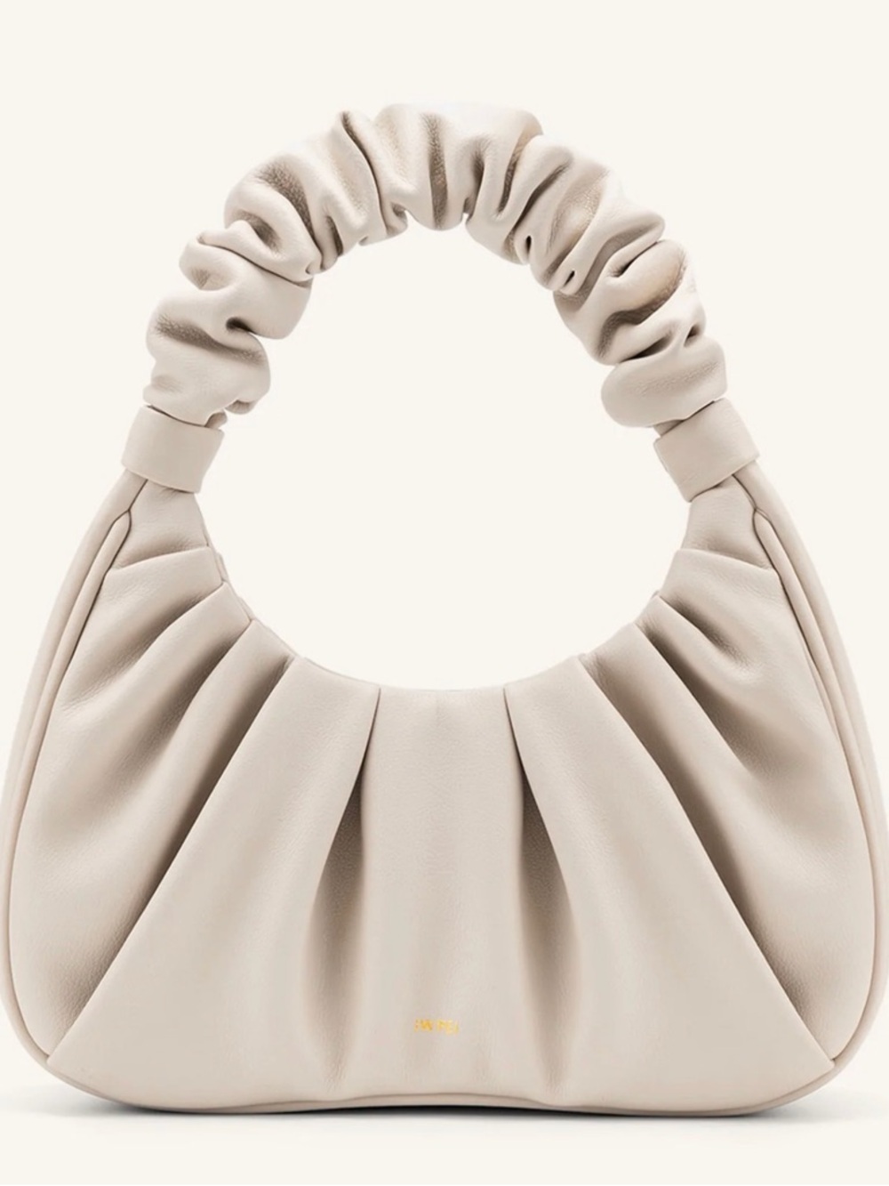 JW PEI Gabbi Ruched Hobo Bag in Ivory
